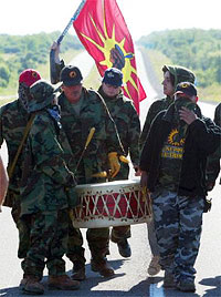 Powwow Drum carried by Warriors